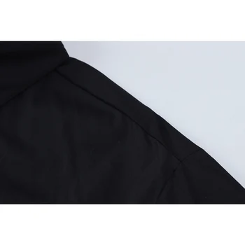 Femei Gotic Bluza 2021 Toamna cu Maneci Lungi Vrac de Moda Casual, Minimalism Epocă Singur Buton Direct Cu Lanț Tricou