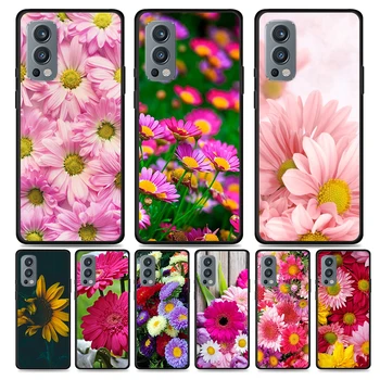 Flori colorate de Floarea-soarelui Capac de Silicon Pentru OnePlus Nord CE 2 N10 N100 9 9R 7T 8T 5T 6T 8 7 6 Plus Pro Caz de Telefon Shell