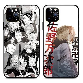 De Lux Sticlă Anime Tokyo Răzbunătorul Lichid De Silicon Telefonul Mobil Capacul Din Spate Pentru Iphone 13 12 Pro Cottagecore Smartphone-Shell Caz
