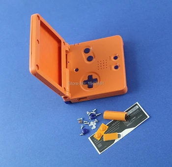 New Sosire Galben-Portocaliu Culoare Carcasă Capac Caz de Reparații Parte Pentru GBA SP game Boy Advance SP