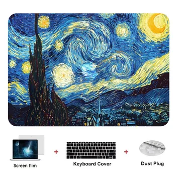 Pictură În Ulei Serie Pictură Caz Pentru Apple Macbook Air Pro Retina Atingeți Bara De 11 11.6 12 13 13.3 15 Husa Pentru Laptop Culori Shell