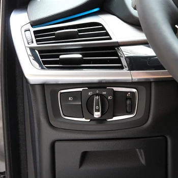 Pentru BMW 1 2 3 4 series F30 F34 X5 F15-2017 Accesorii Auto ABS Cromat Faruri Comutator Paiete Decorative de Trim 2 buc