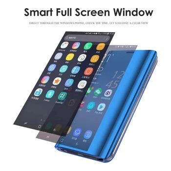 De lux smart mirror caz flip pentru Sony Xperia 1 II sta cazuri de telefon pentru Sony Xperia 1 II capacul din spate sony1 2020 6.5